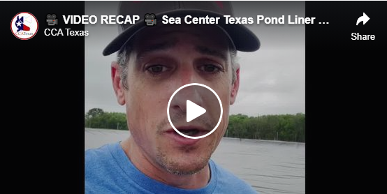 CONSERVATION IN ACTION: Sea Center Texas Pond Liner Repair Project Video Recap