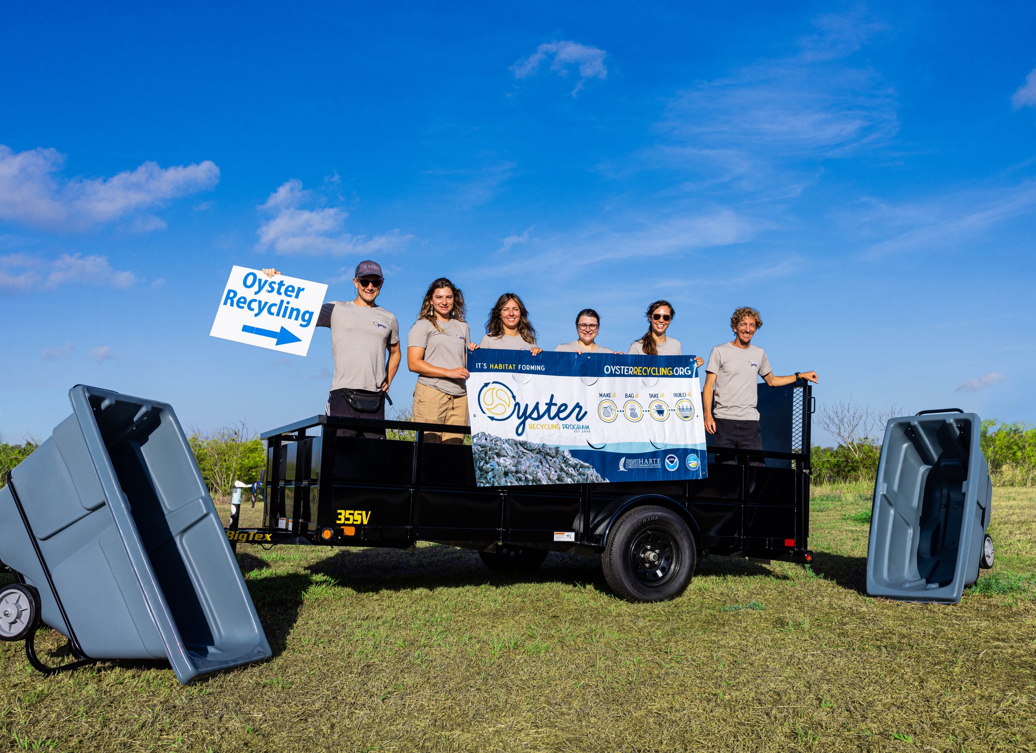CCA Texas Funds $20,000 for Trailers in Oyster Recycling Efforts