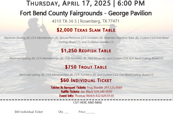 2025 Fort Bend Banquet Flyer