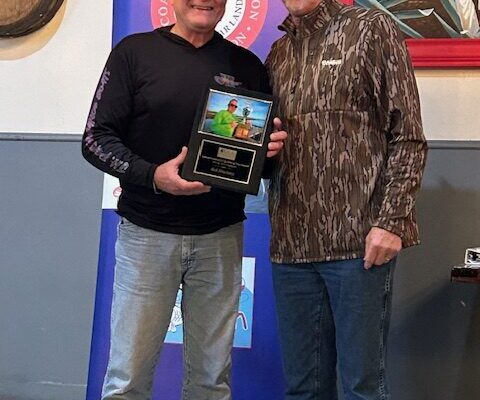 Sugar Land - Bob Hrachovy getting his 2025 plaque Jan 13th